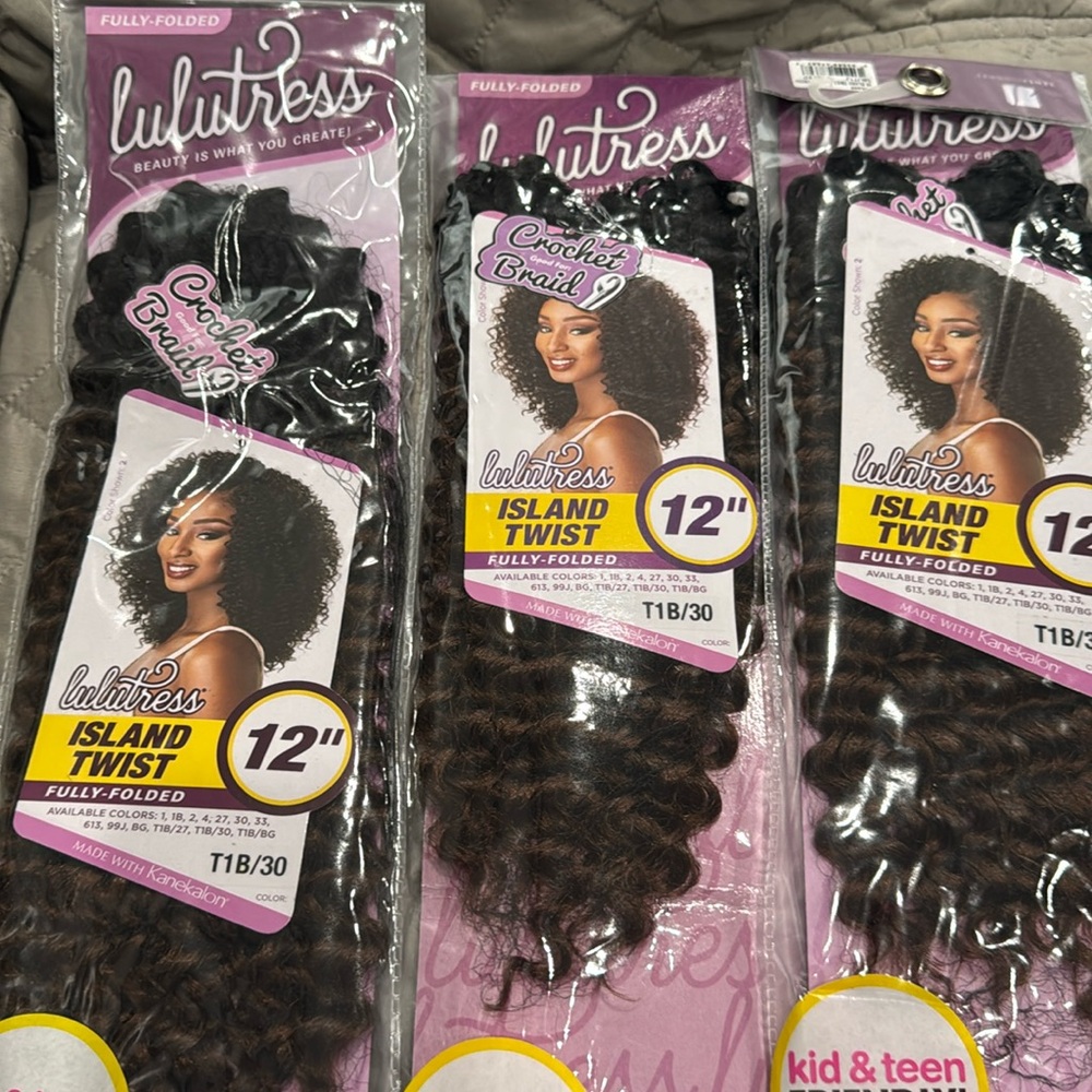 lulutress Island twist 12” 3 packs